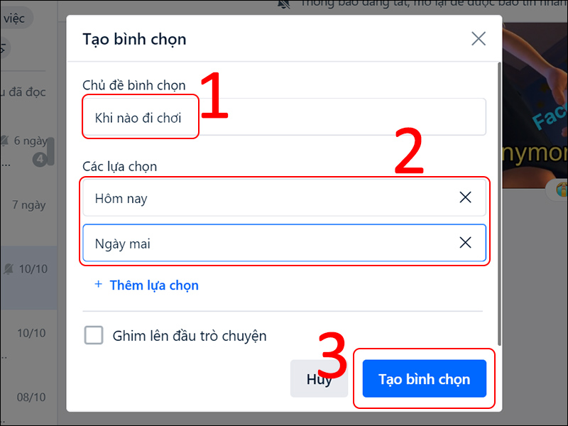 Cách xóa bình chọn trên Zalo qua điện thoại, máy tính? Xóa được không?